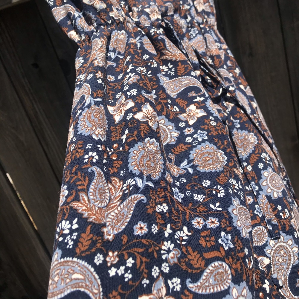 Hippie brown patterned long dress | Sanctuary (S)
